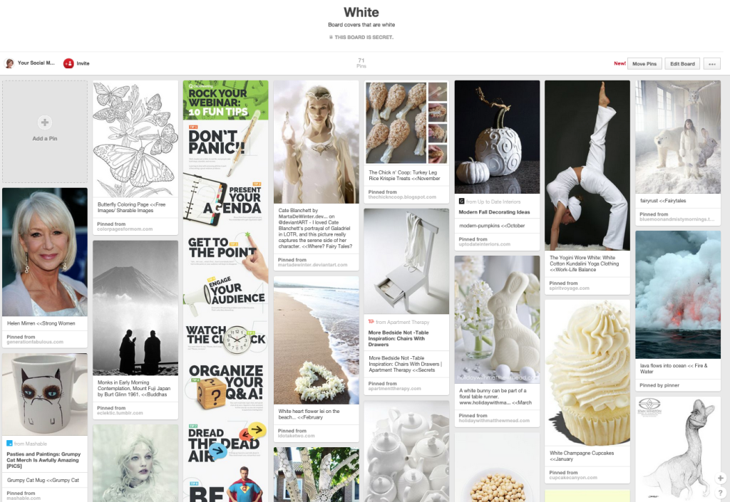 Use Secret Pinterest Boards to Plan Your Board Covers