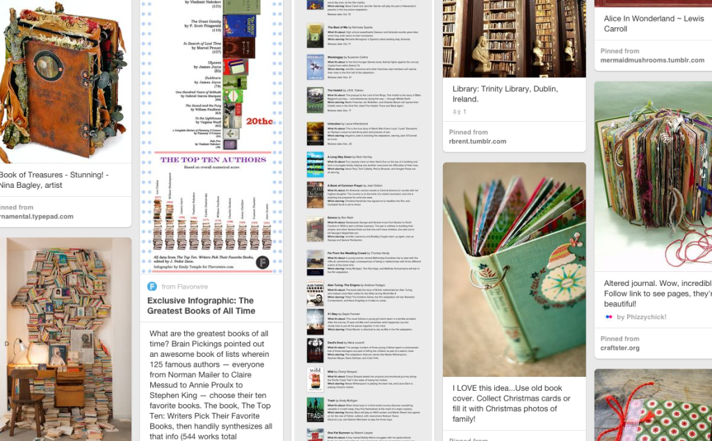 Create a Book Board with Favorite Authors