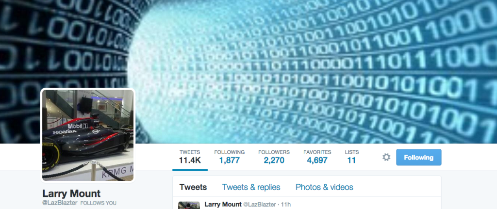 The Co-Host for #DigiBlogChat is Larry Mount