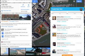Tweets Near You Integrates with HootSuite and Google Maps