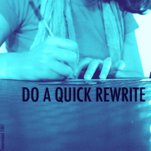Do a Quick Rewrite
