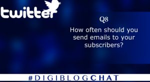 Q8. How often should you send emails to your subscribers?